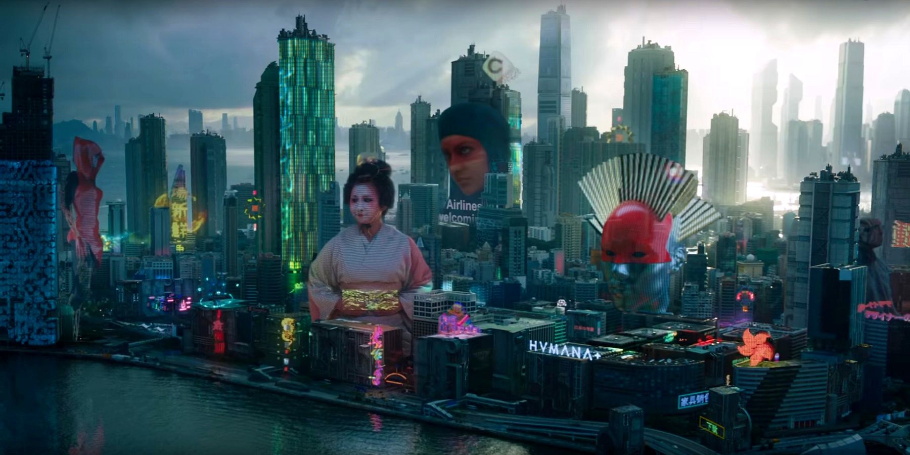 Ghost in the Shell Trailer - Cityscape