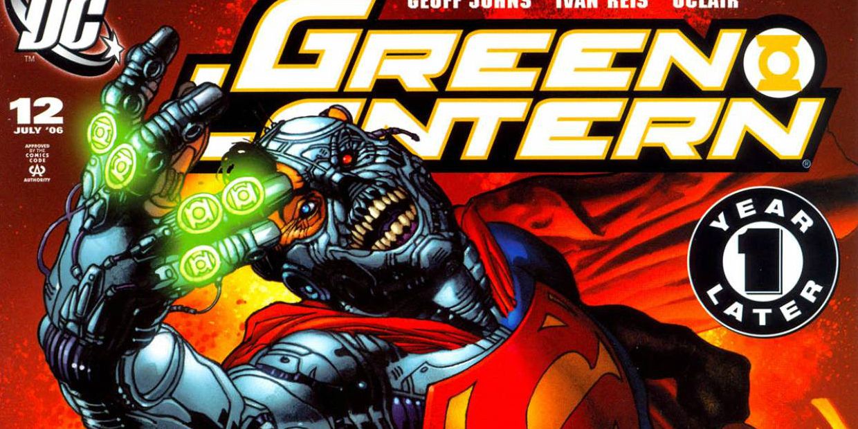 Green Lantern Number 12 Cover Featuring Cyborg Superman