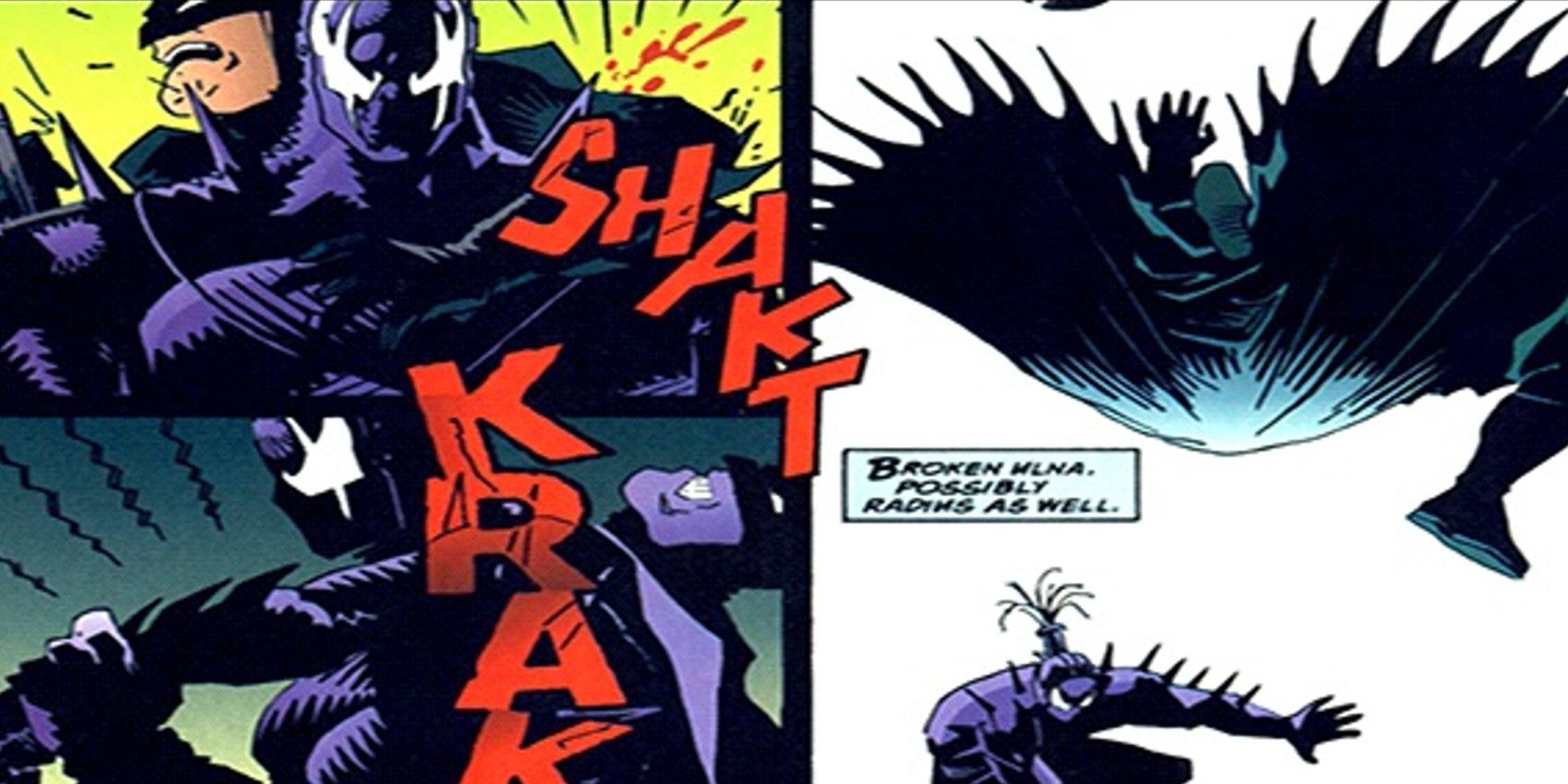 Grendel Prime Breaks Batman's Arm