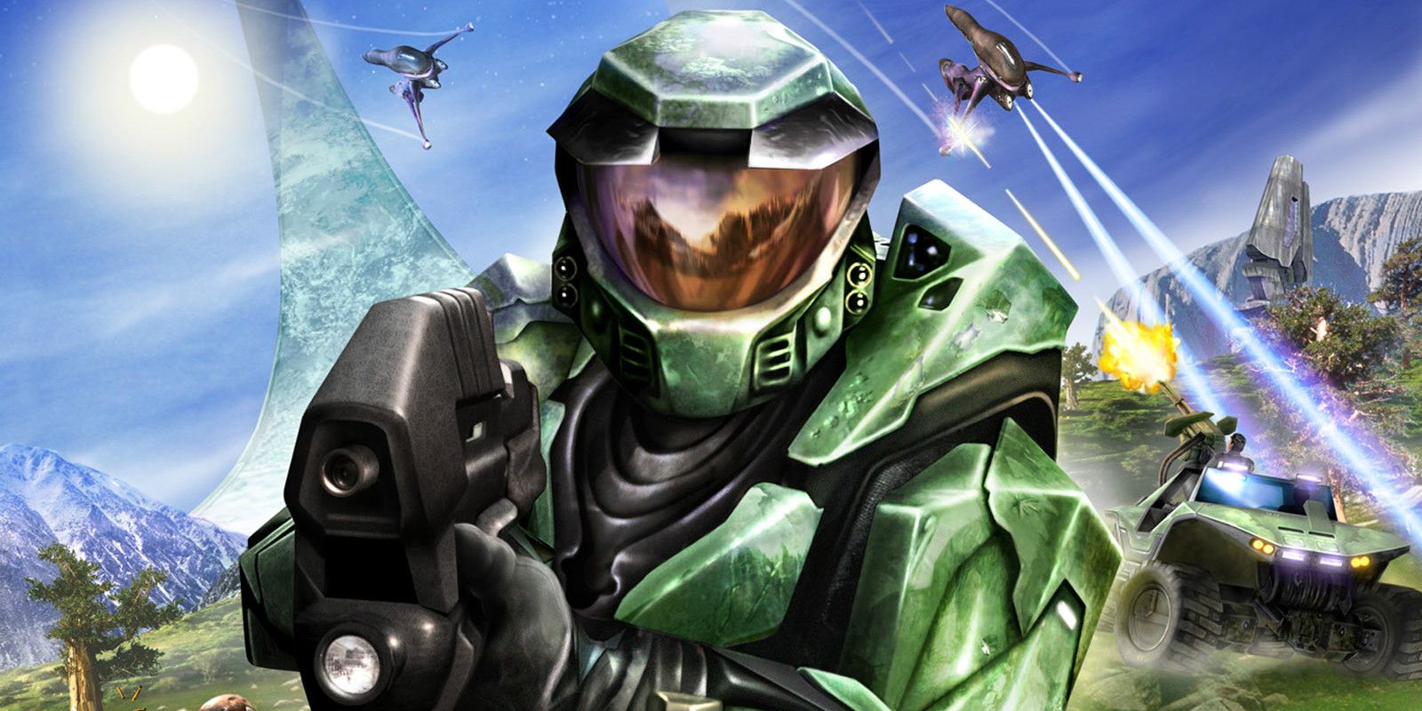 Master Chief on the cover of Halo Combat Evolved
