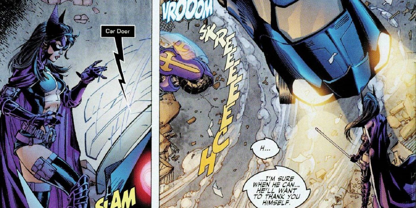 Huntress helps Batman in Batman: Hush