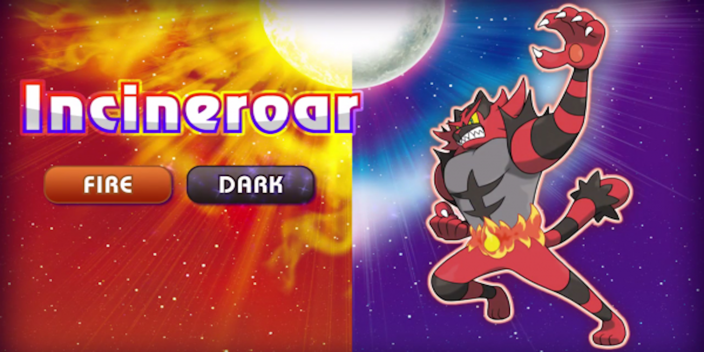 Incineroar from Pokemon Sun and Moon