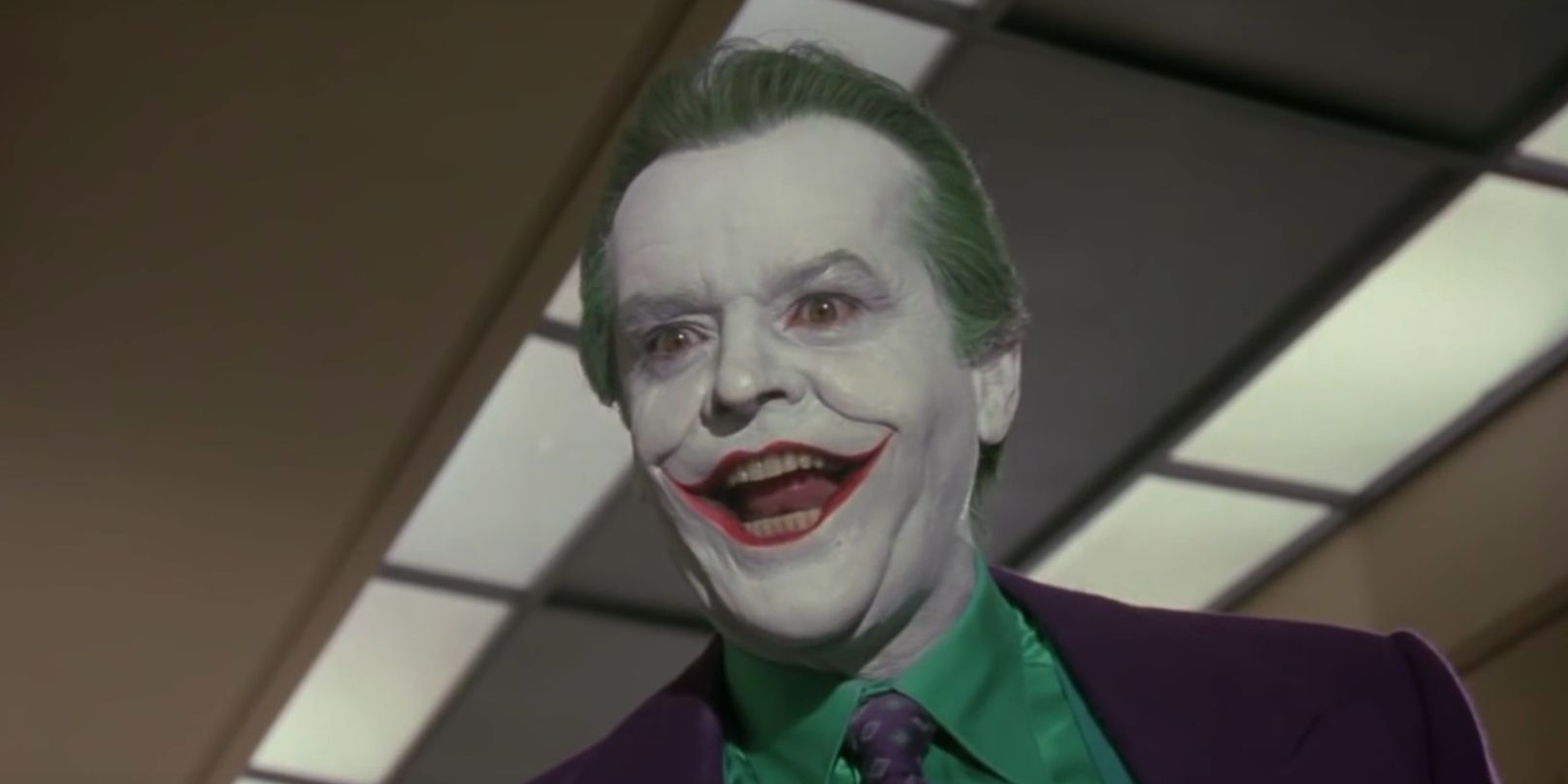 The Joker laughing in Batman
