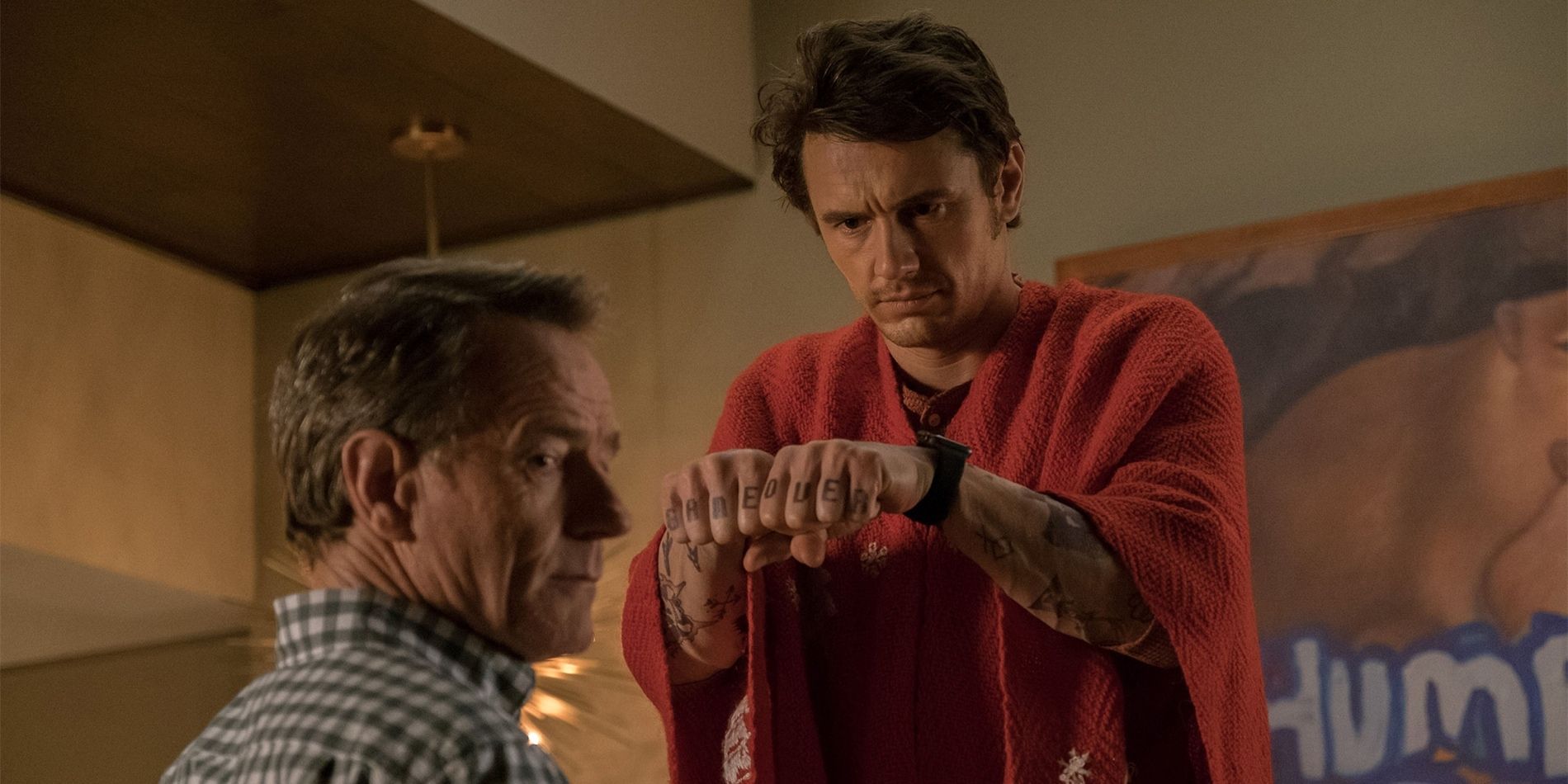 James Franco and Bryan Cranston in Why Him