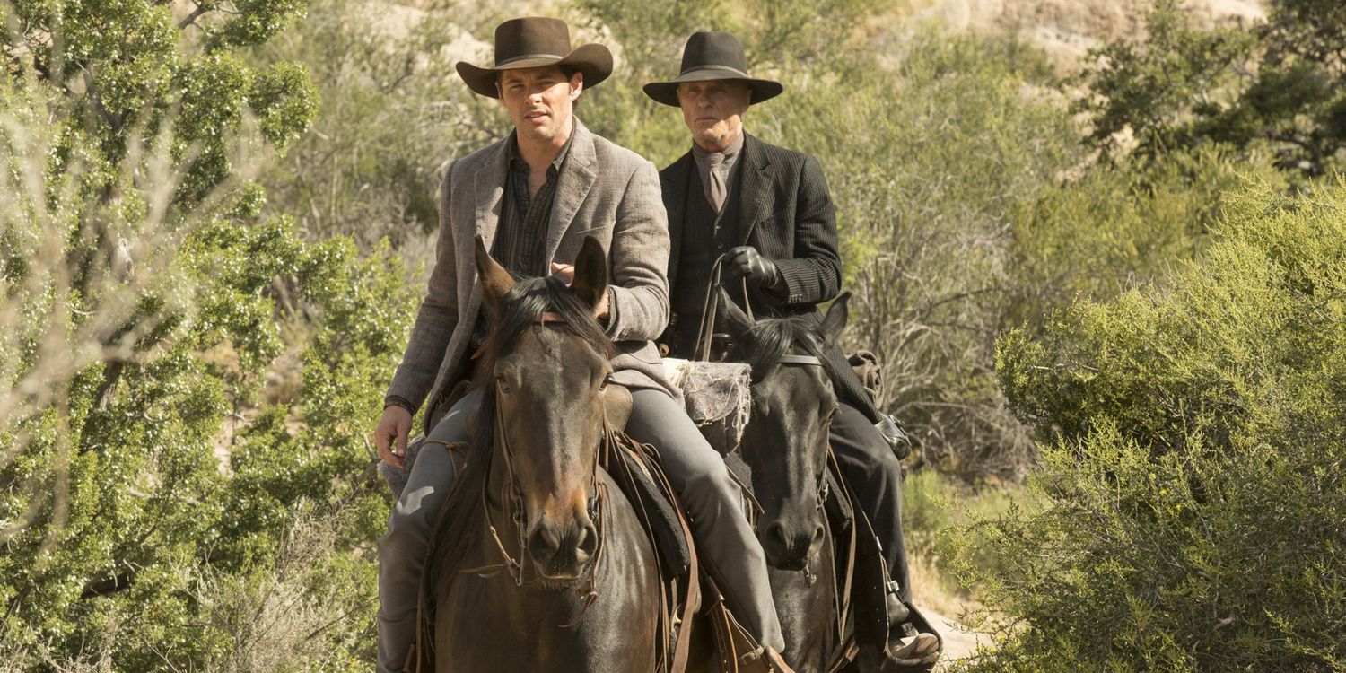 James Marsden and Ed Harris in Westworld Season 1 Episode 8