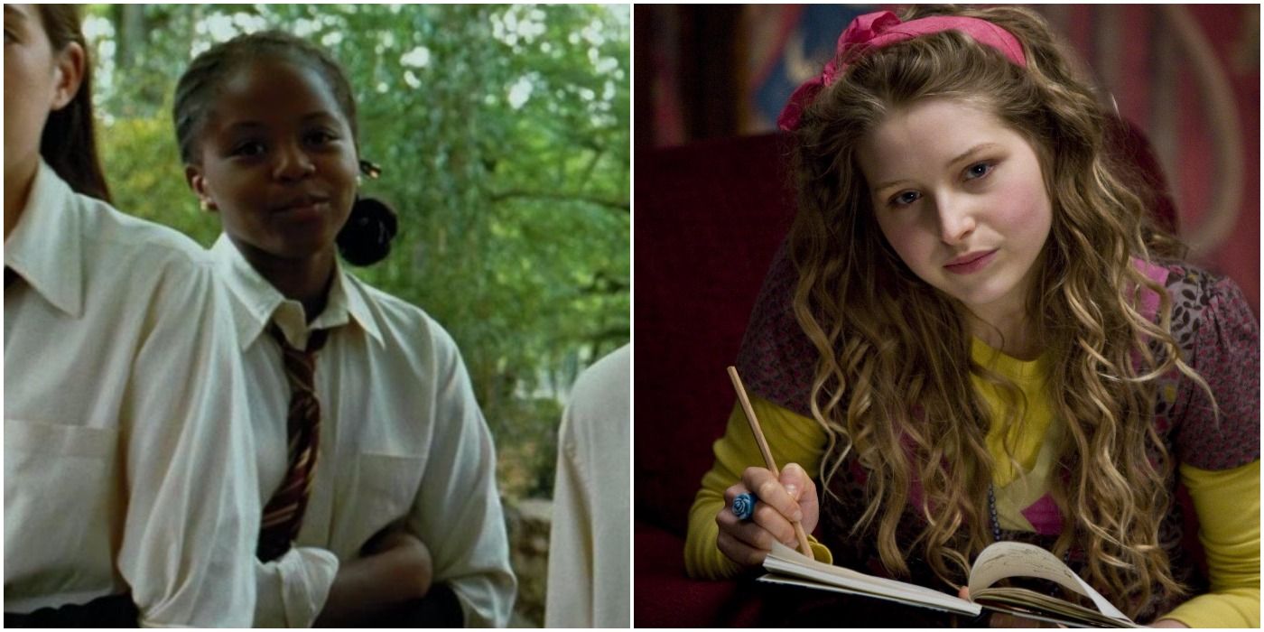 Jennifer Smith and Jessie Cave as Lavender Brown in Harry Potter