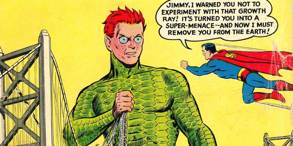 Jimmy Olsen Superpower Giant Turtle Man