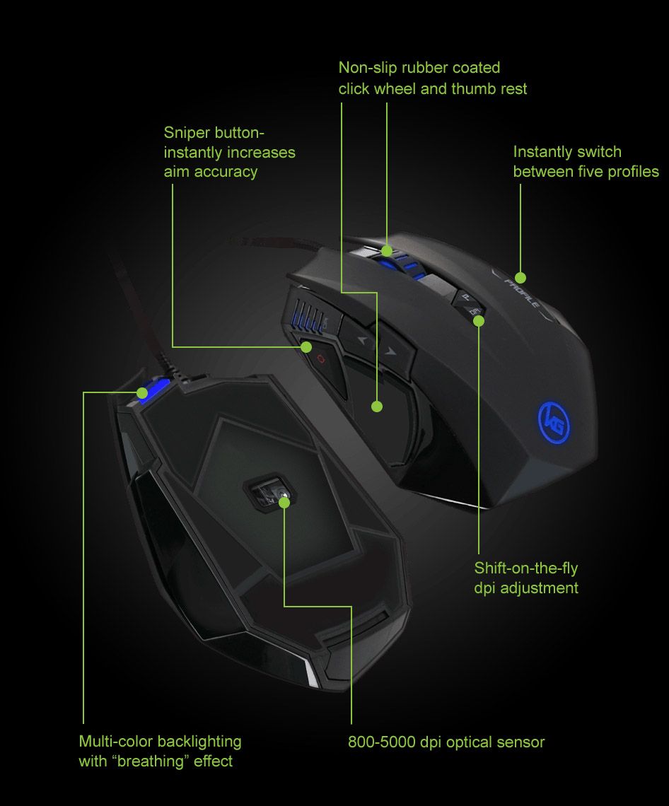 Kaliber Gaming by IOGEAR's RETIKAL Pro FPS Gaming Mouse