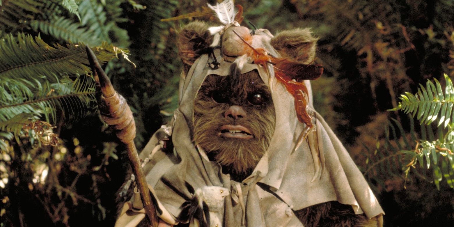 Kenny Baker as Paploo the Ewok in Star Wars Return of the Jedi