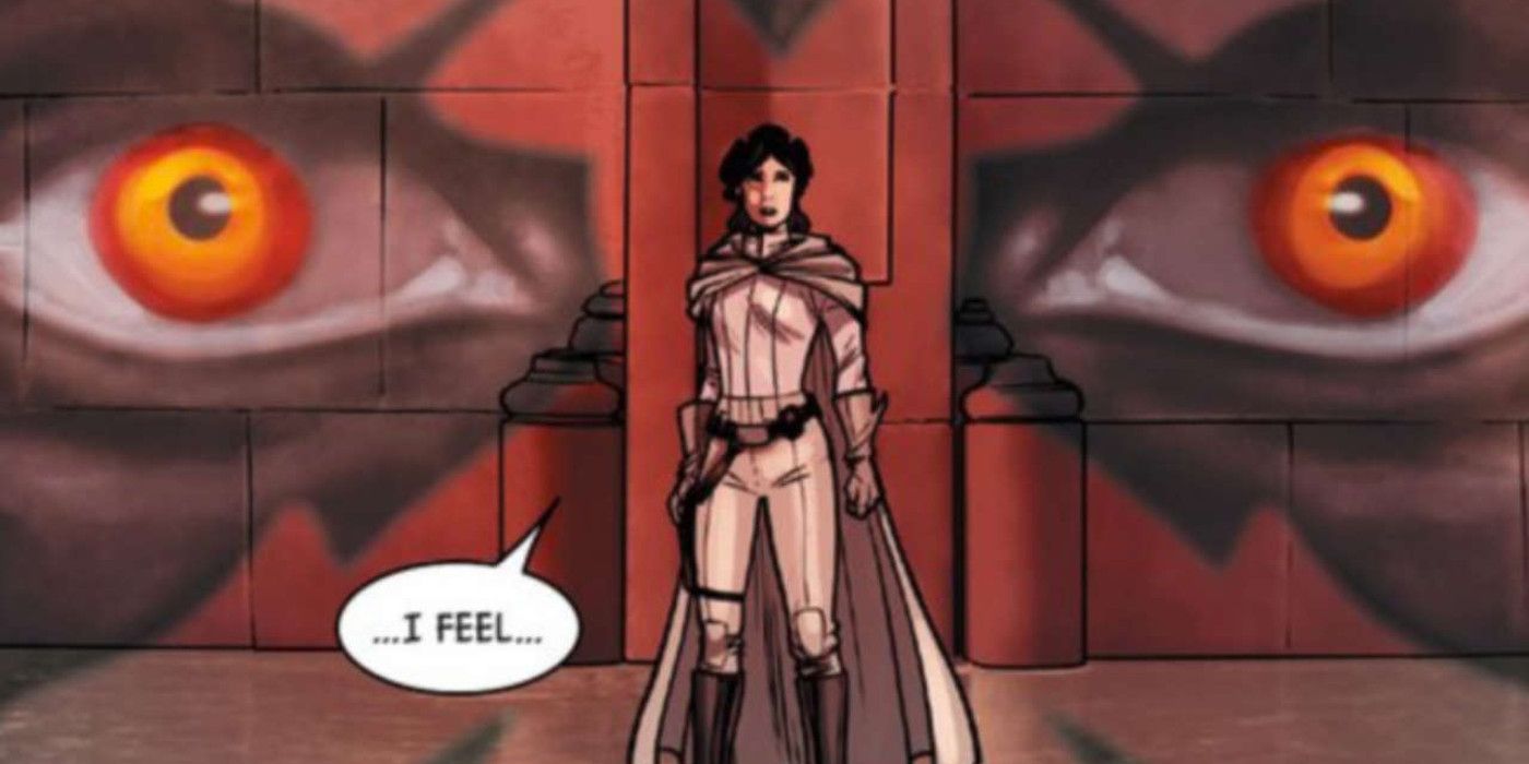 Princess Leia can feel Maul's presence on Naboo in Star Wars Shattered Empire