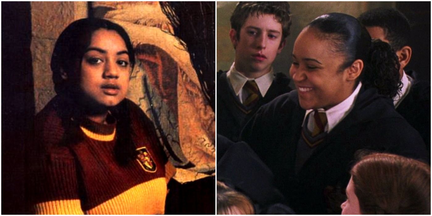 Leilah Sutherland and Rochelle Douglas as Alicia Spinnet in Harry Potter