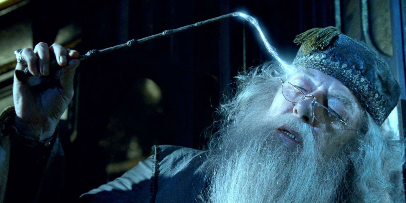 Harry Potter - Michael Gambon as Albus Dumbledore With Elder Wand