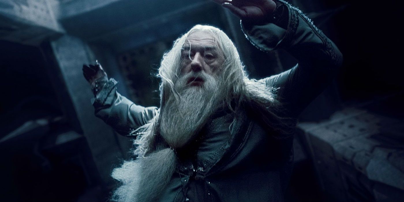 Harry Potter - Michael Gambon as Albus Dumblefore Death Scene