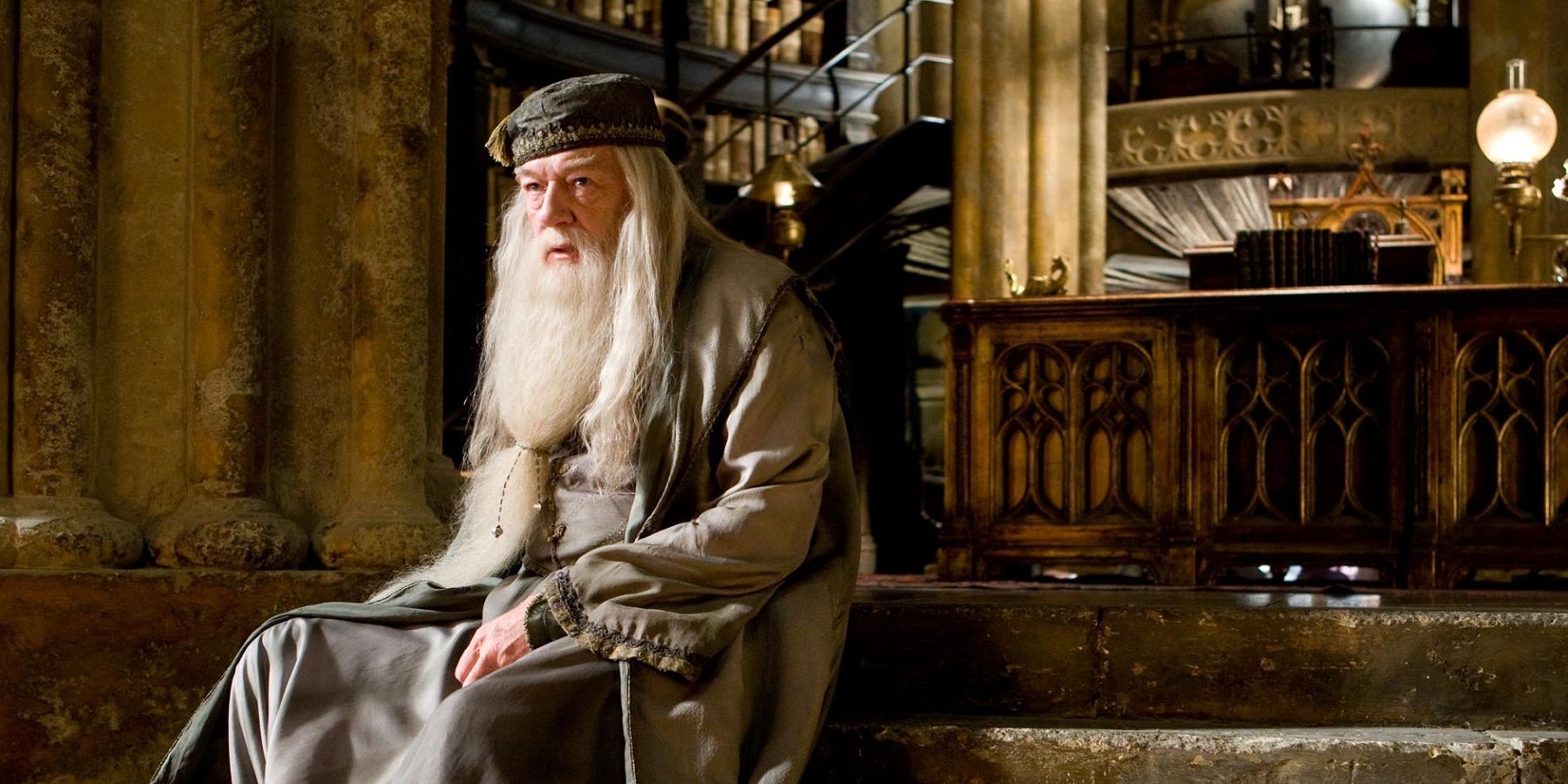 Michael Gambon as Dumbledore in Harry Potter