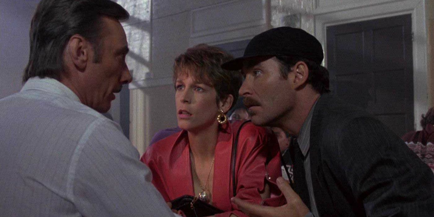 Michael Palin Jamie Lee Curtis and Kevin Kline in A Fish Called Wanda