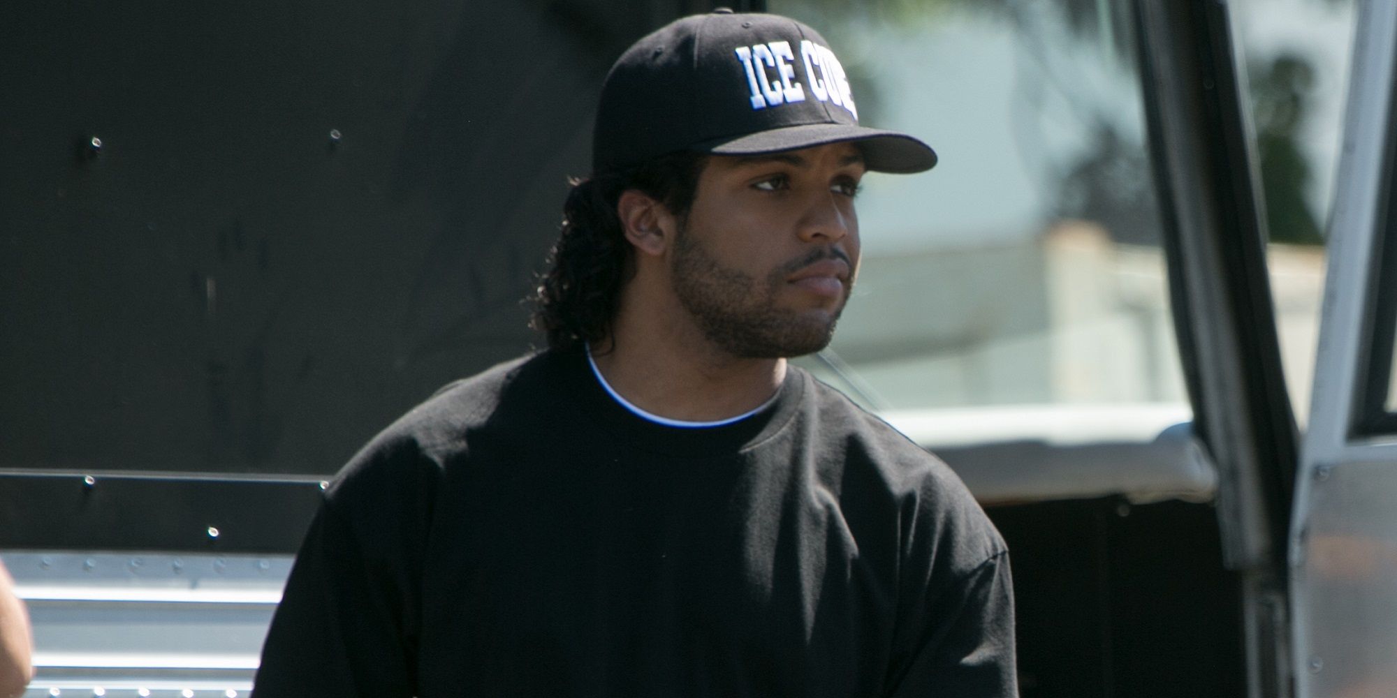 O'Shea Jackson playing his father Icecube in Straight Outta Compton