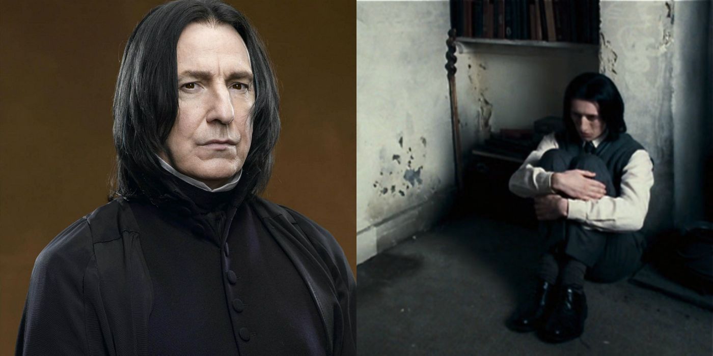 Old and young Snape in Harry Potter