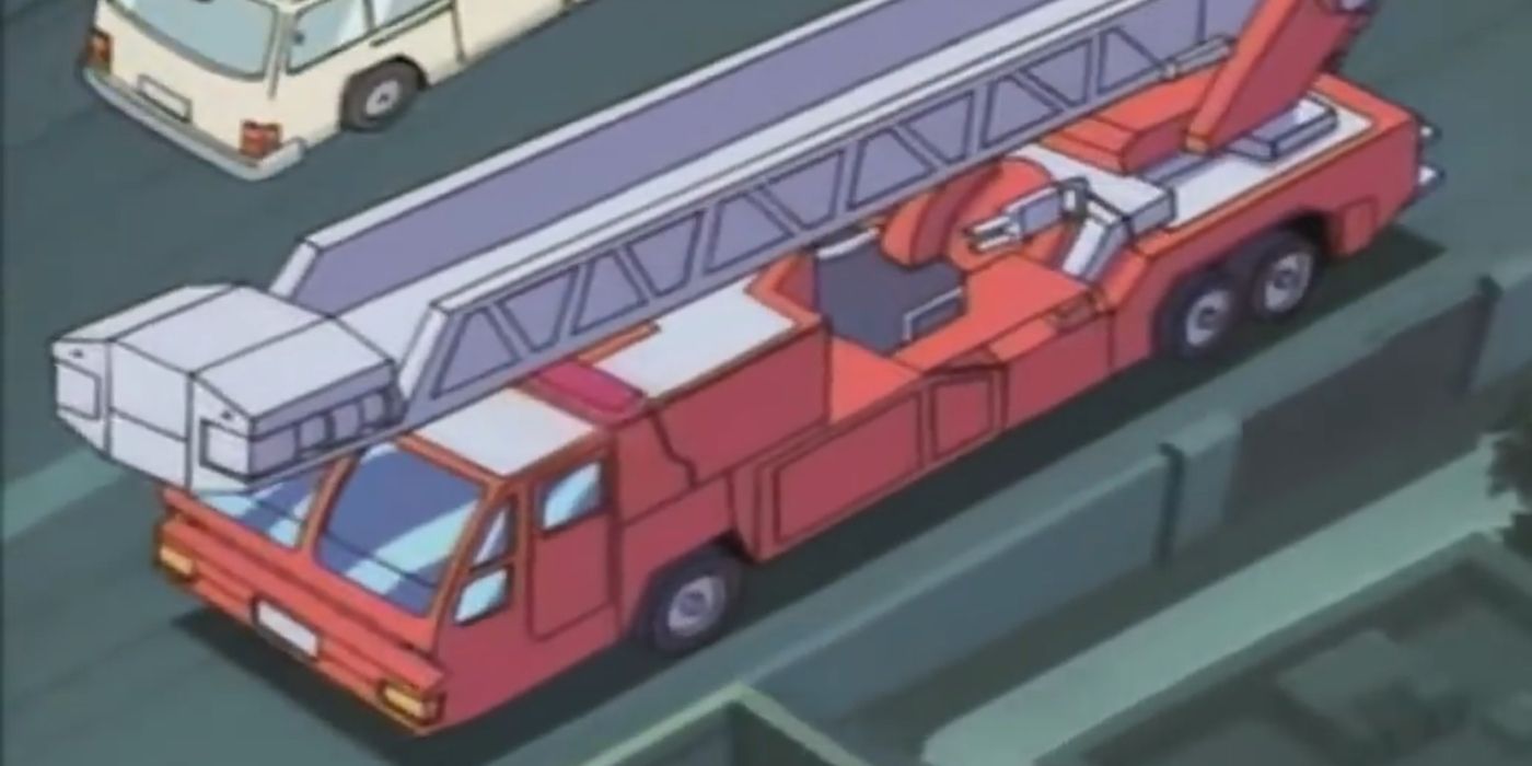 Optimus Prime is also a fire engine in 2001's Robots in Disguise