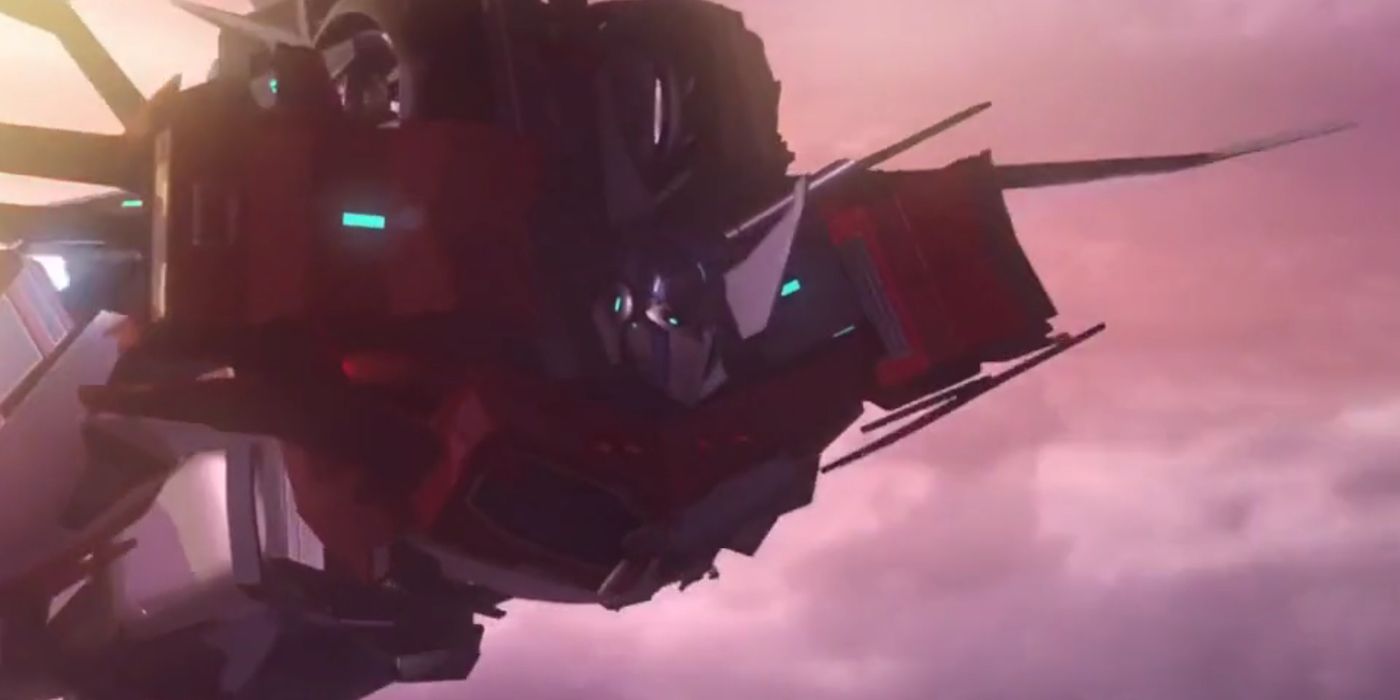 Optimus Prime gains the power of flight in Transformers Prime