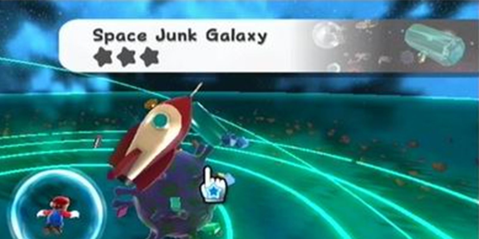 Space Junk Galaxy in Super Mario Galaxy 2