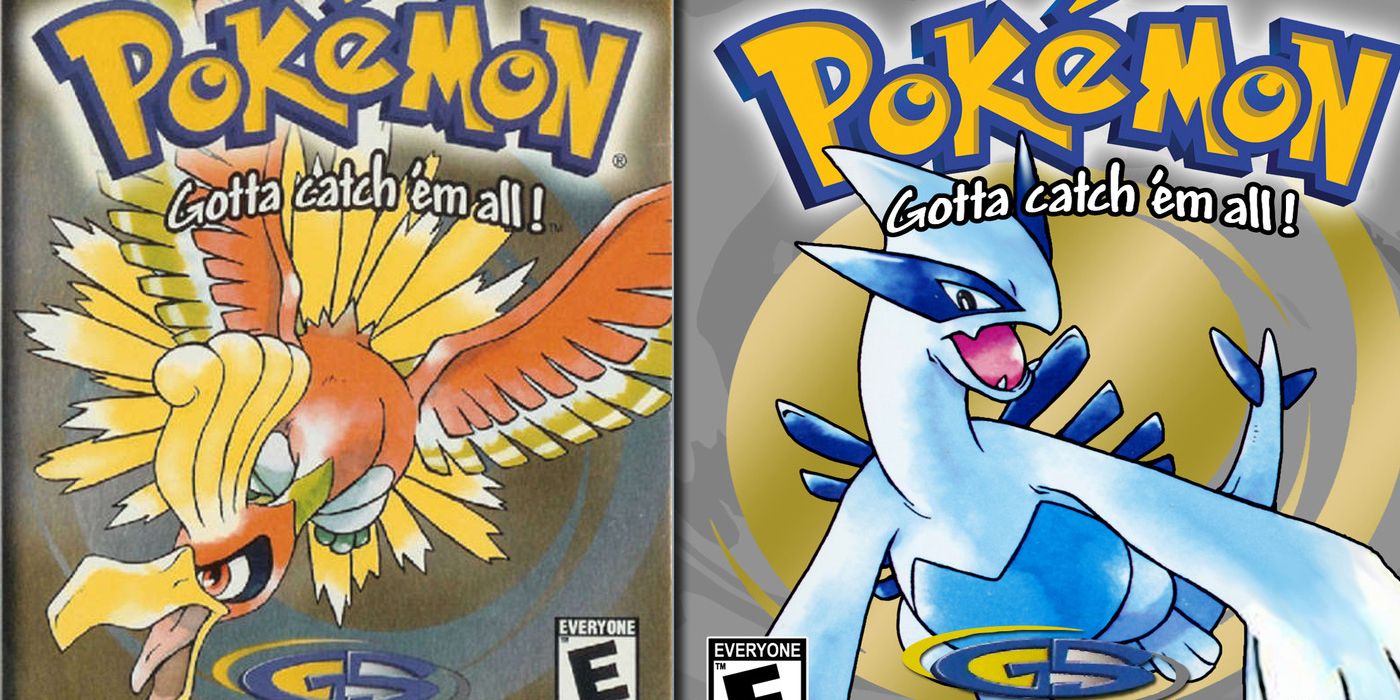Une image divisée de Pokemon Gold et de Pokemon Silver.