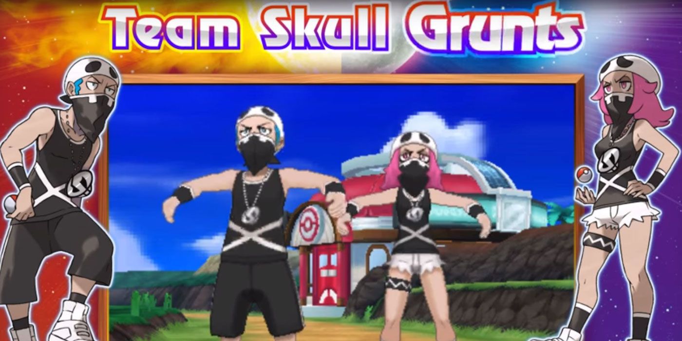 Pokemon Sun Moon Team Skull Grunts
