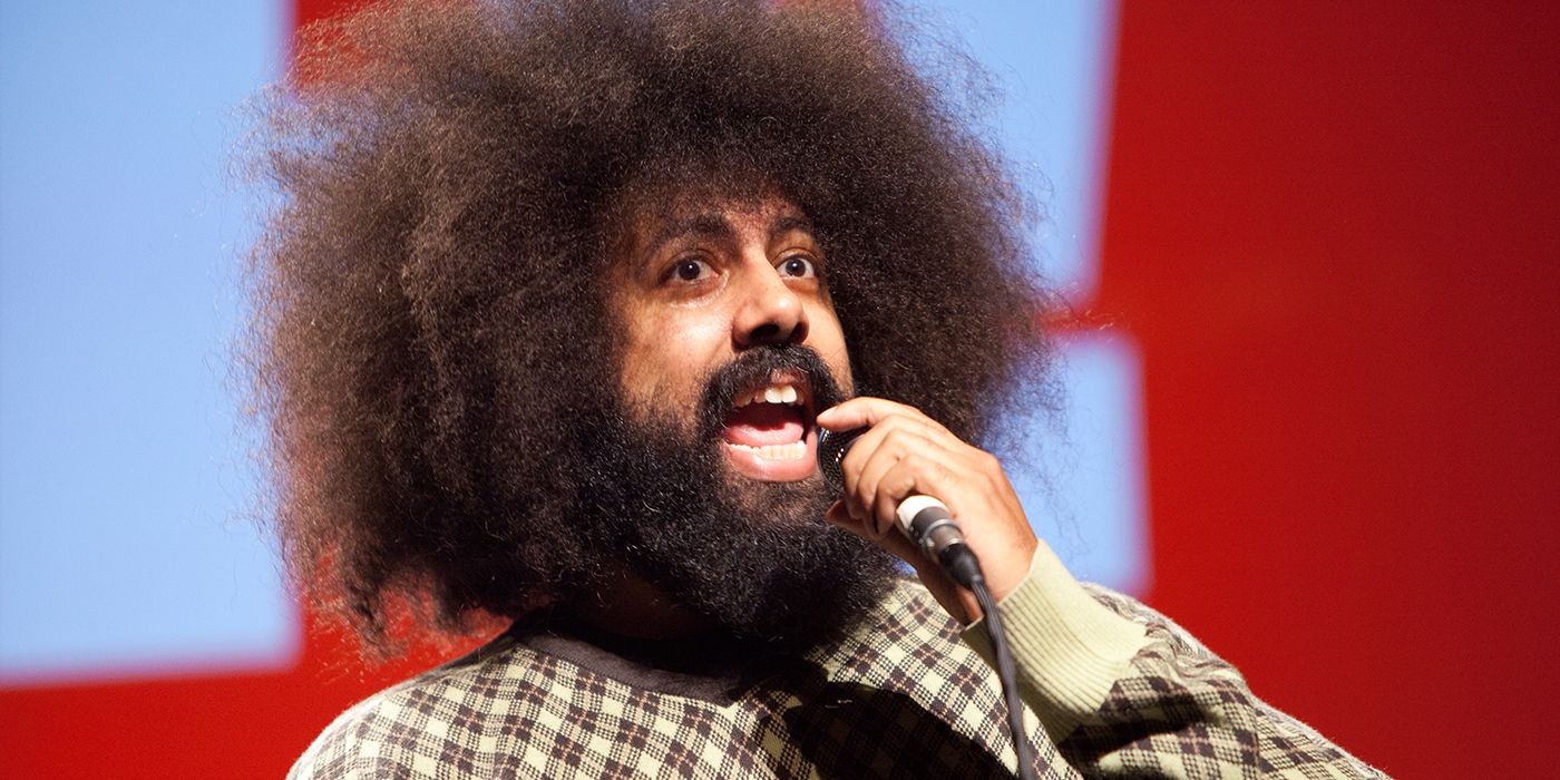 Reggie Watts during one of his Specials