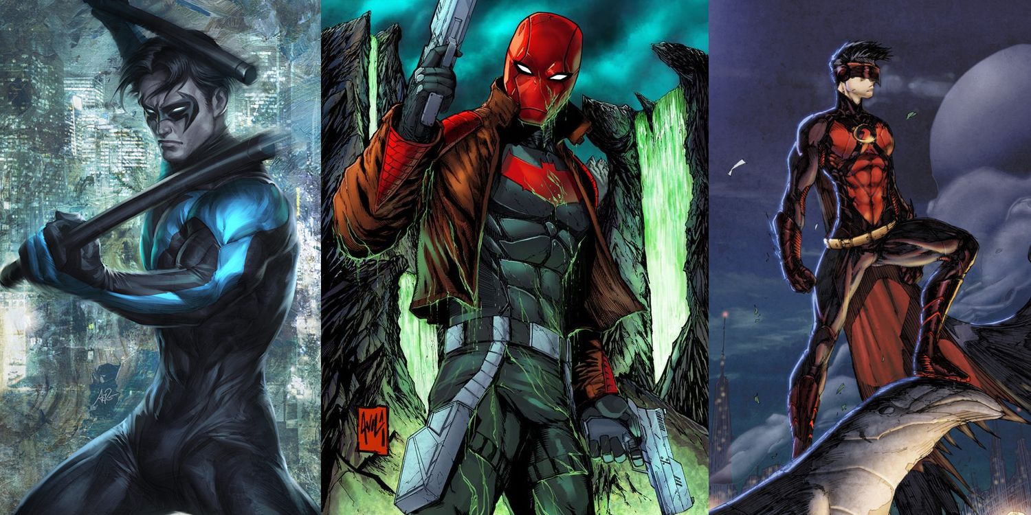 Robins Dick Grayson Nightwing Jason Todd Red Hood Tim Drake Red Robin