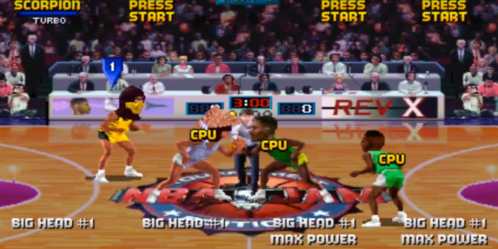 Scorpion in NBA Jam- Tournament Edition