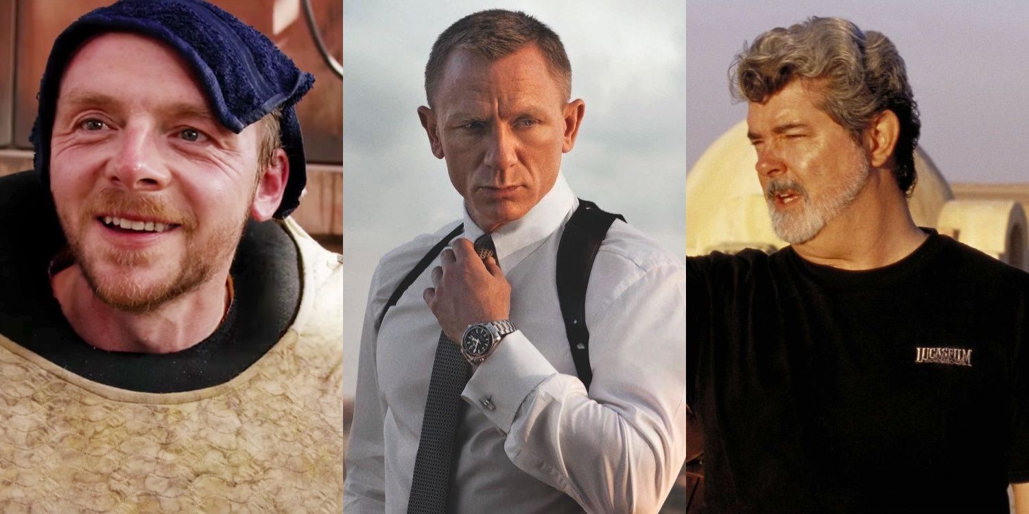 Simon Pegg, Daniel Craig and George Lucas made cameos in Star Wars movies