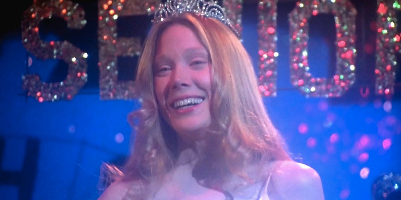 Sissy Spacek being crowned prom queen in Carrie.