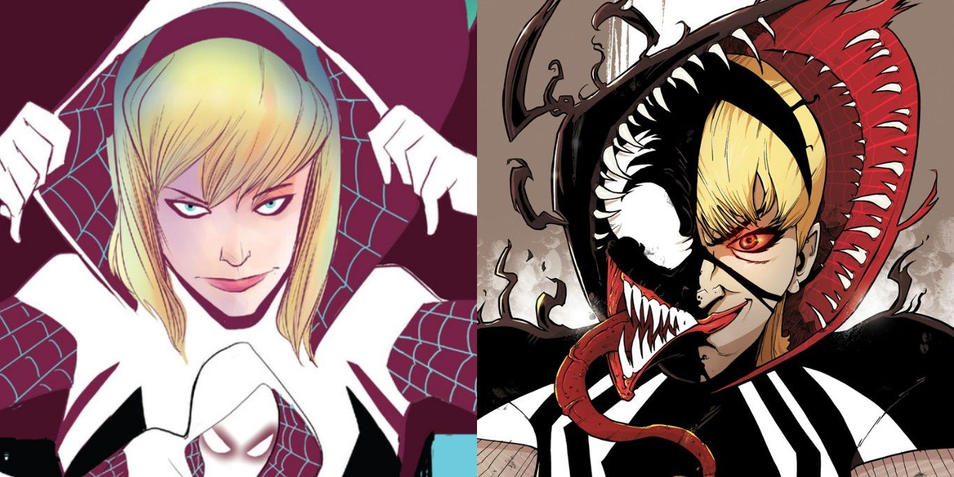 Spider-Gwen Venom Collage