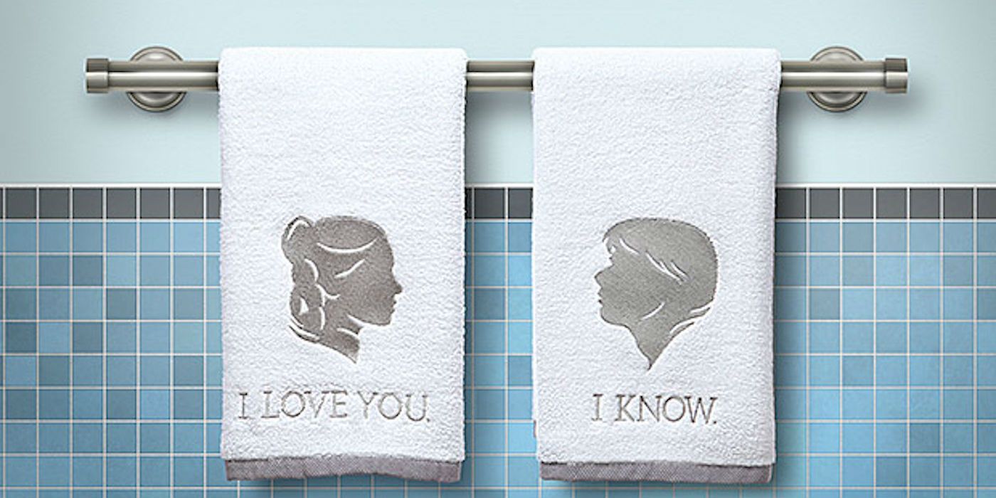 Star Wars Han and Leia towels