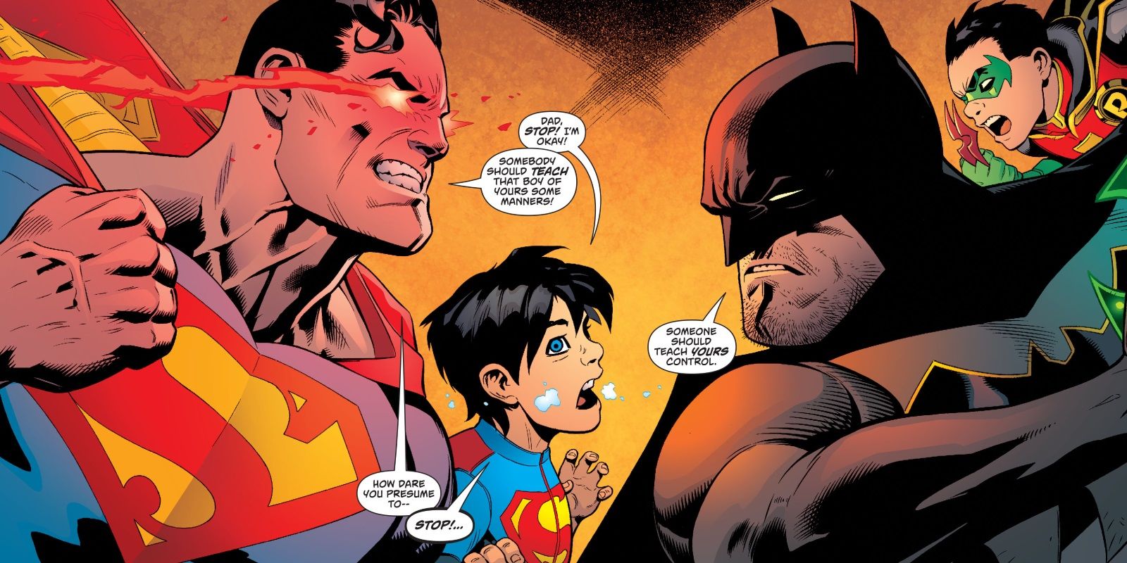 Superman Batman Rebirth Superboy Robin