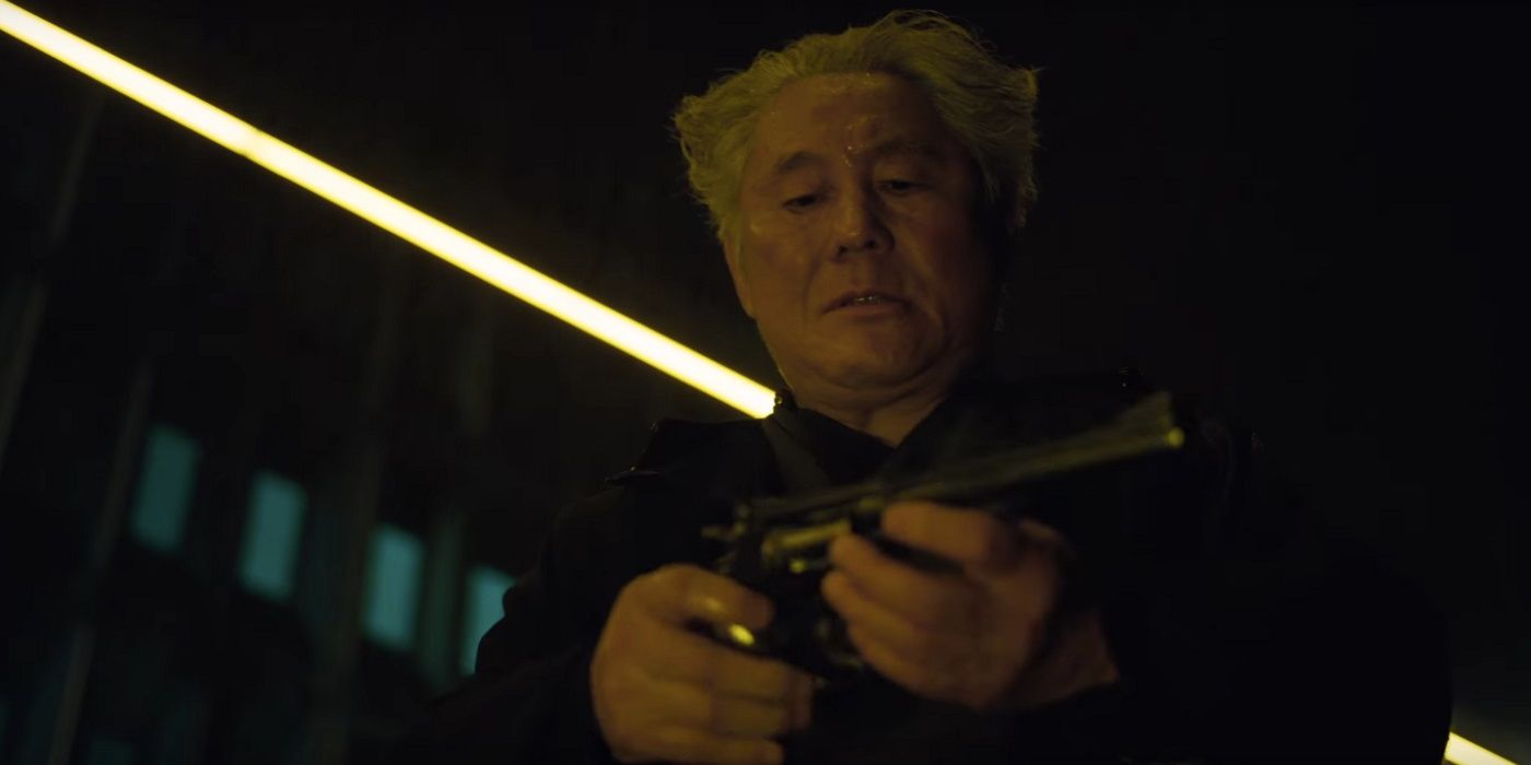 Takeshi Kitano in Ghost in the Shell