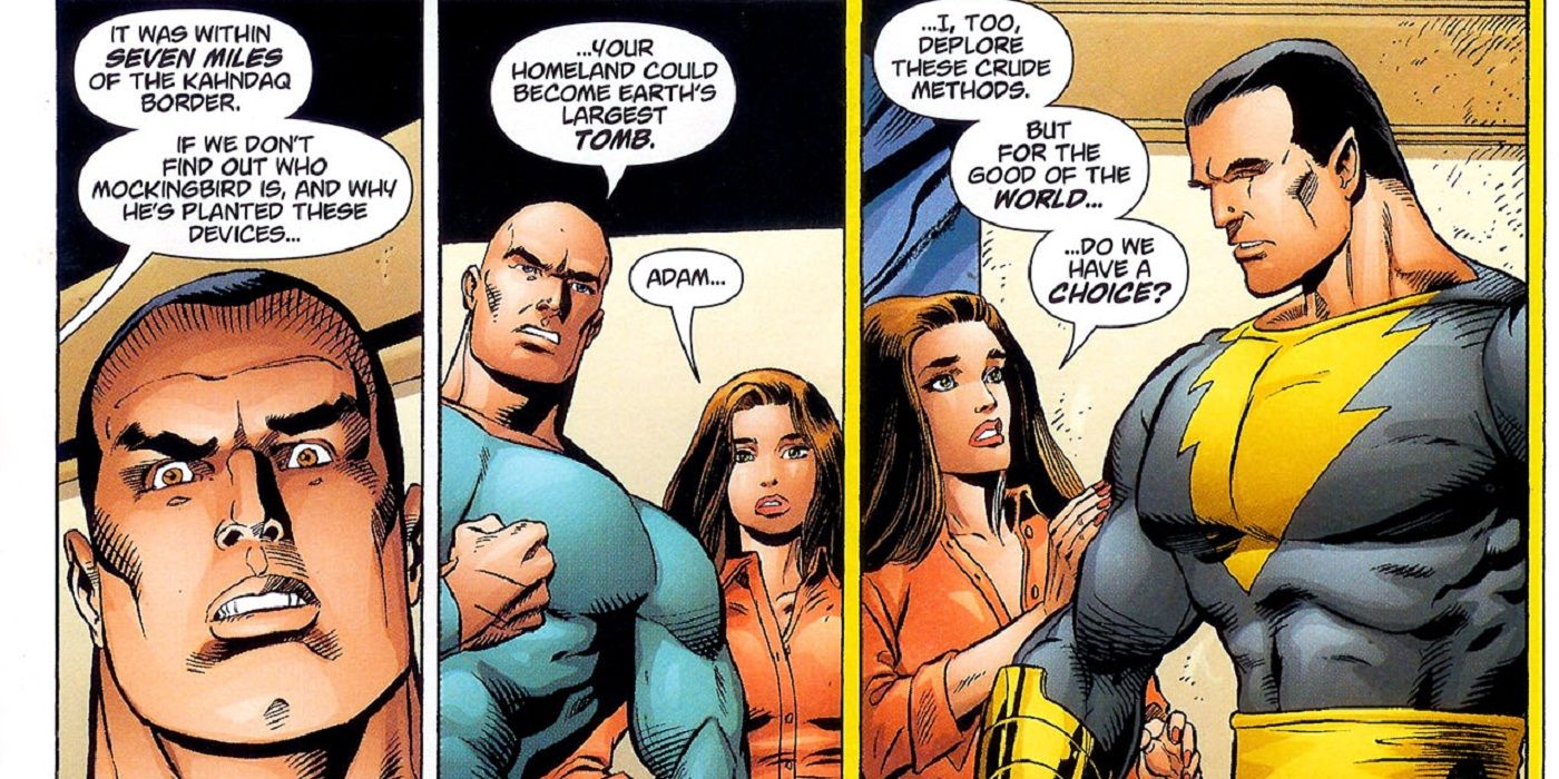 Talia al Ghul Black Adam and Lex Luthor in Villain United