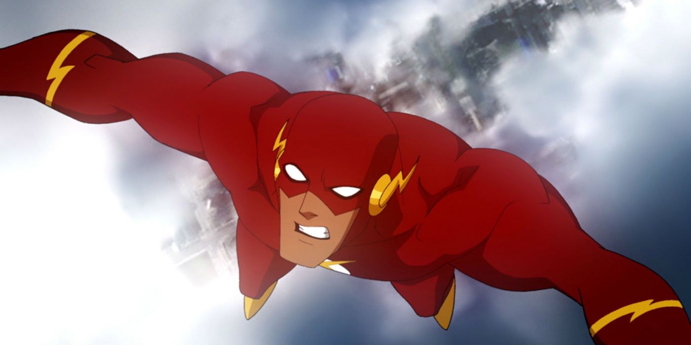 The Flash flying