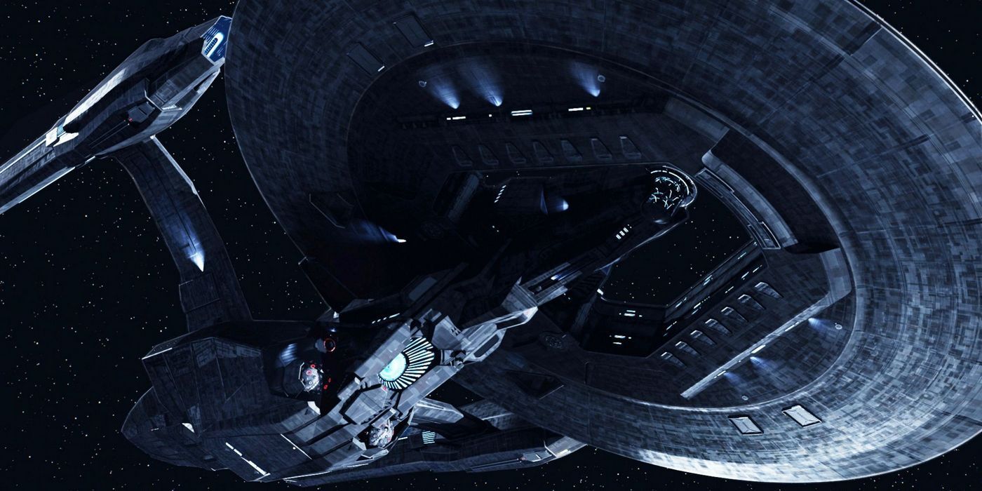 A picture of the USS Vengeance in Star Trek Into Darkness is shown.