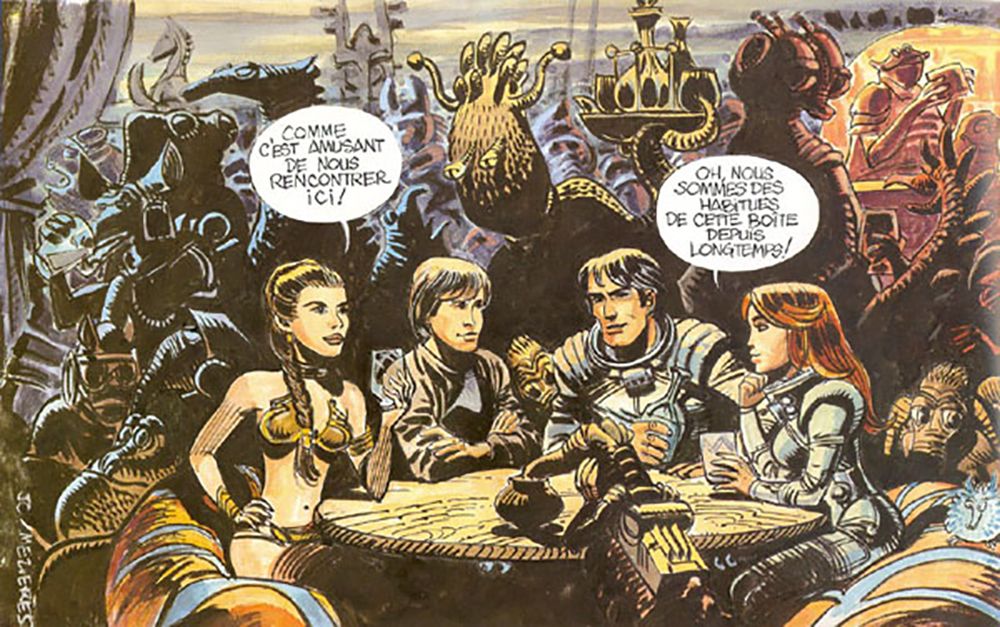 Valerian and Laureline meet Luke Skywalker and Princess Leia