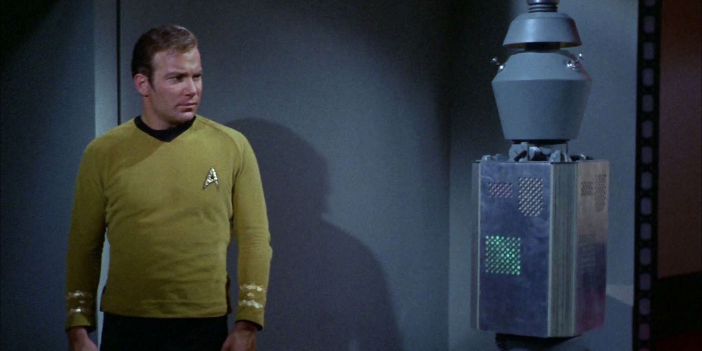 William Shatner as Captain Kirk and Nomad in Star Trek: The Original Series.