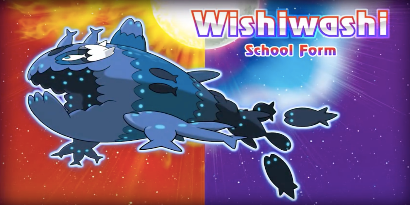 Wishiwashi in School form from Pokemon Sun and Moon.