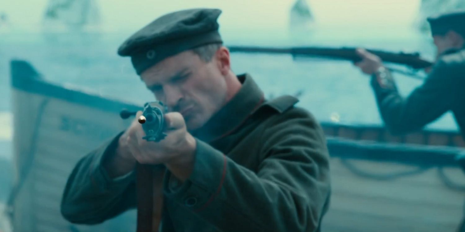 Wonder Woman Trailer 2 - German Soldier firing gun