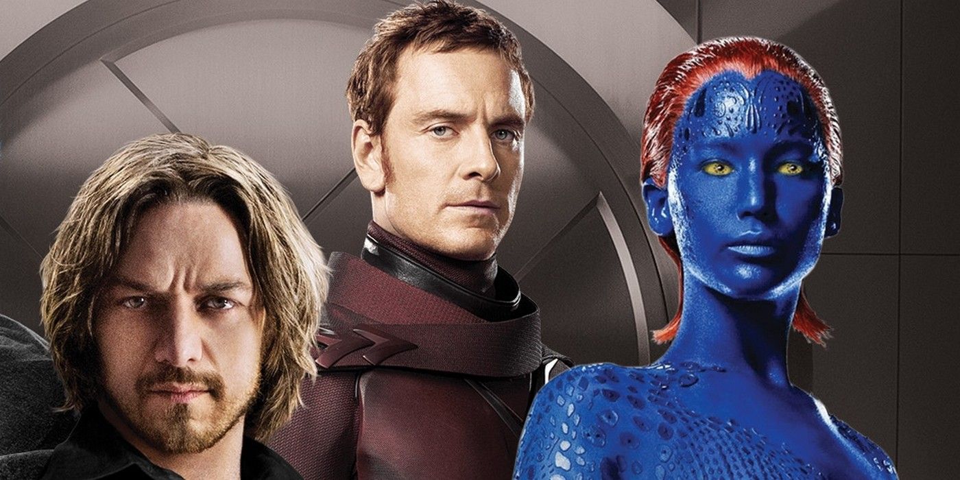 X-Men - James McAvoy, Michael Fassbender and Jennifer Lawrence