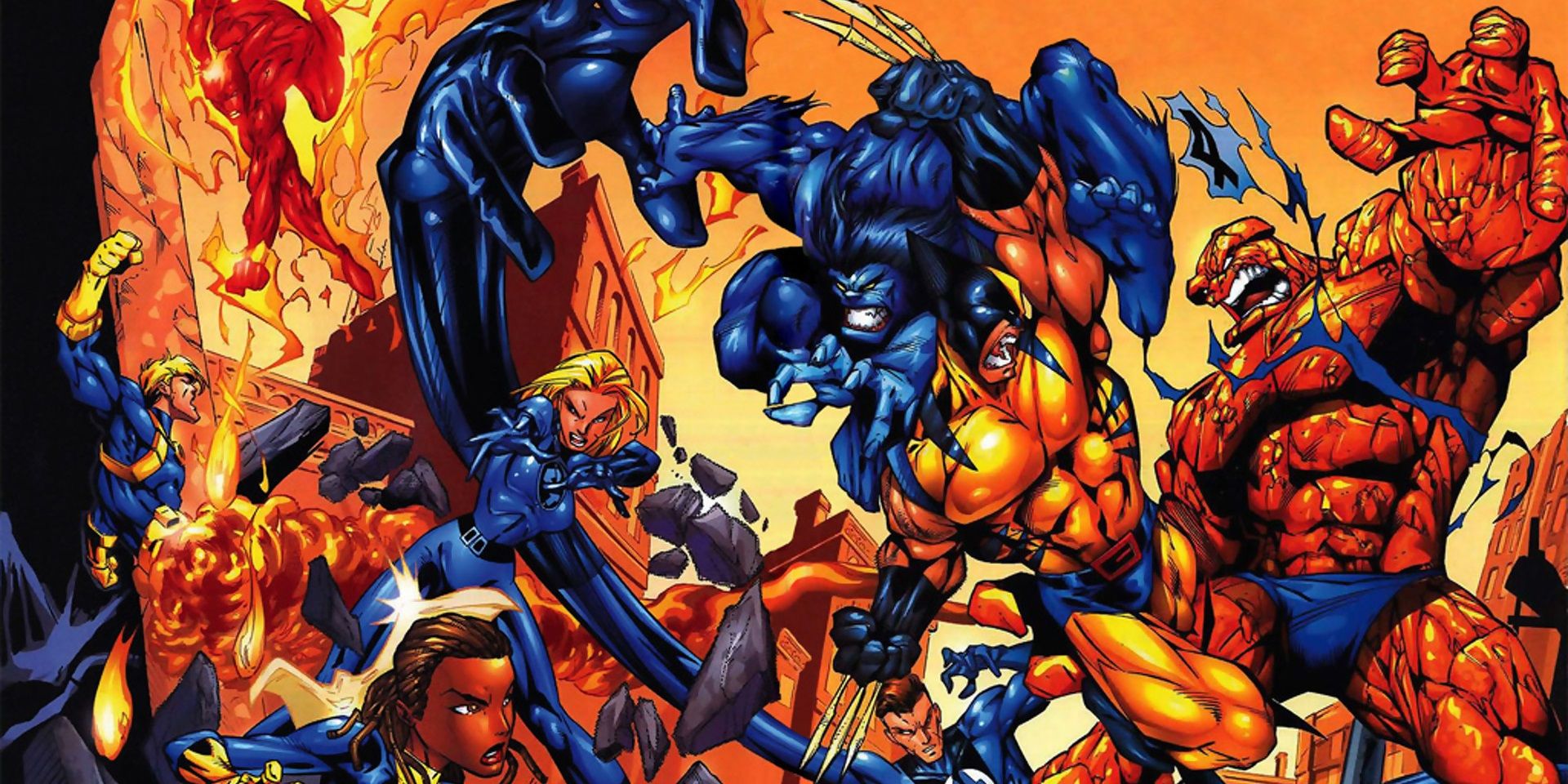 X-Men vs Fantastic Four Comic