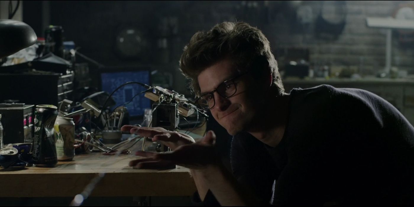 Andrew Garfield as Peter Parker in The Amazing Spider-Man