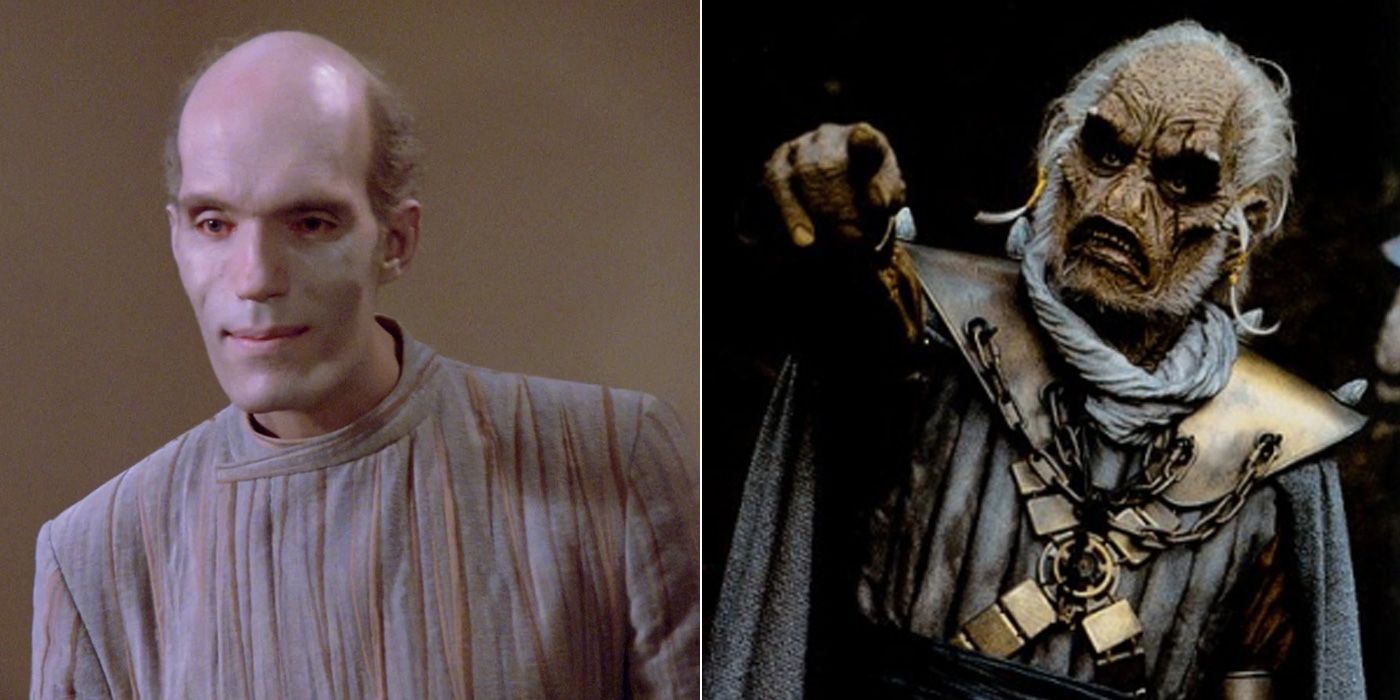 Carel Struycken as Mr. Homn in Star Trek: The Next Generation and King Terak in Ewoks: The Battle for Endor