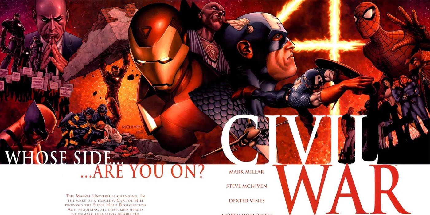 Capa de Quadrinhos da Guerra Civil