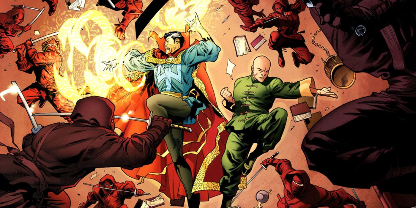 Doctor Strange and Wong Martial Arts Fighting
