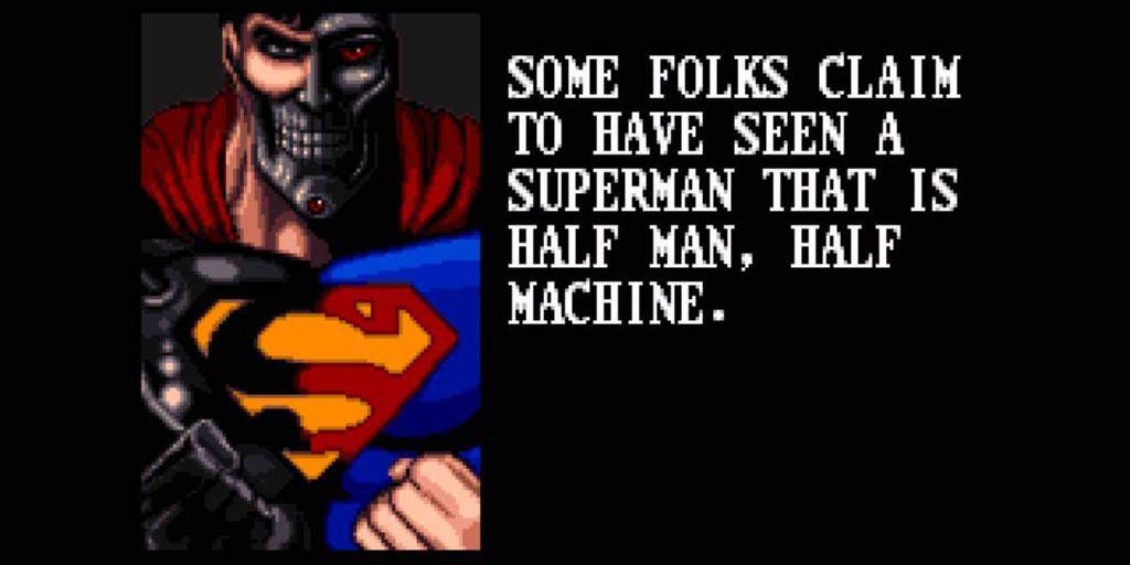 Death and Return of Superman Cyborg Superman Scree Grab SNES