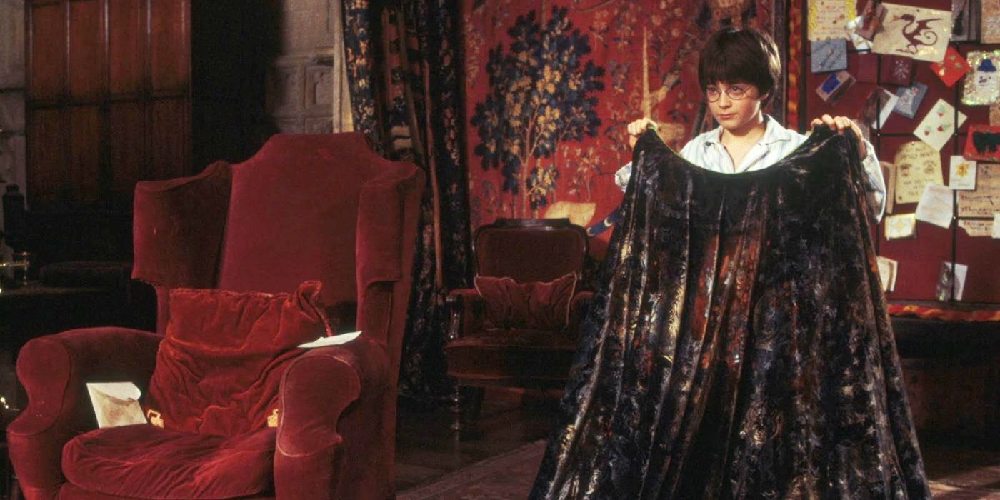 Harry Potter and the invisibility cloak